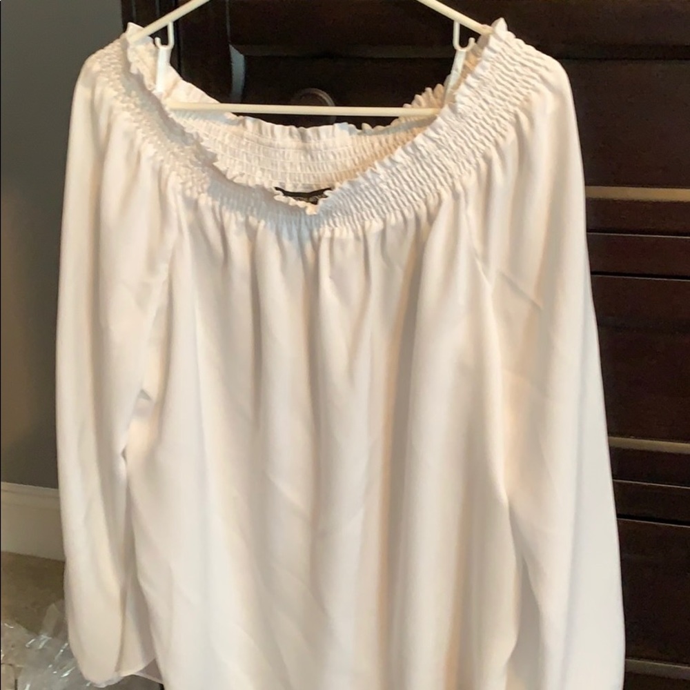 White off the shoulder blouse